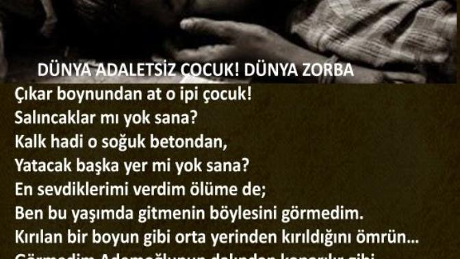 Sizce dünya adaletli mi?