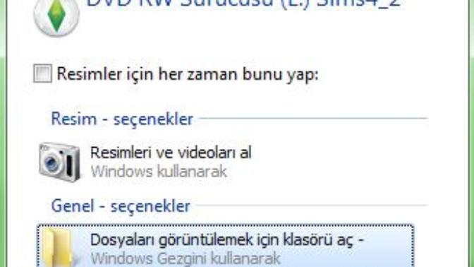 Sims 4 DVD'sini aldım açamıyorum?