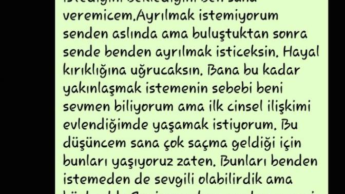 İstemememe rağmen ayrılıyorum. Mesaj bu. Haklımıyım?