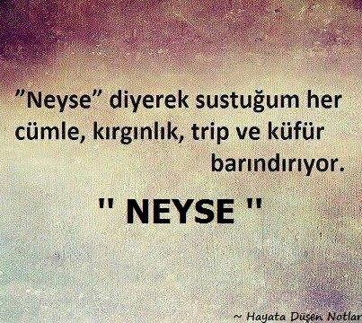 Sizin neyse ile biten cümleleriniz ne anlam ifade ediyor ?