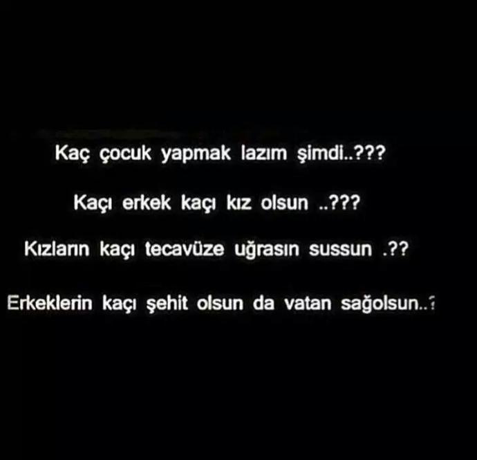 YETER ARTIK! Başımız değil EVLATLARIMIZ SAĞOLSUN!?
