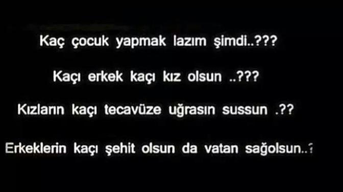 YETER ARTIK! Başımız değil EVLATLARIMIZ SAĞOLSUN?
