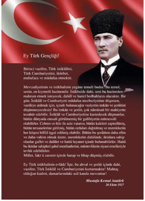 Atatürk'ün Gençliğe Hitabesi'ni ezbere biliyormusunuz?