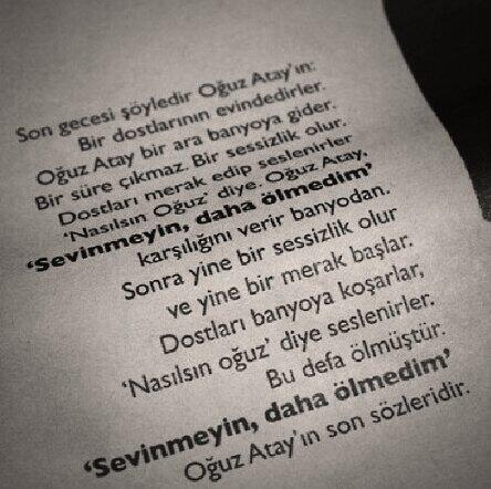 Sevinmeyin Daha Ölmedim ... lütfen iki dkkanızı ayırıp okuyun ??