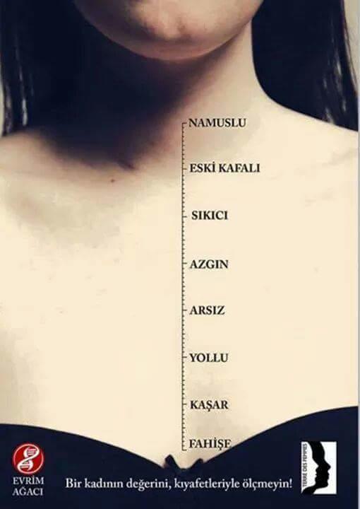 Bir Kadının Degerini kıyafetleriyle Ölçmeyin! Sizler ne düşünüyorsunuz?
