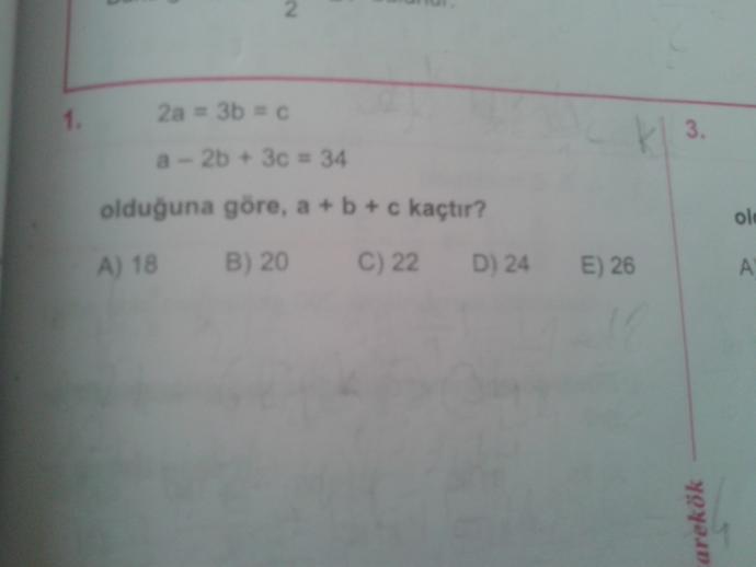 Oran Oranti sorusu ?