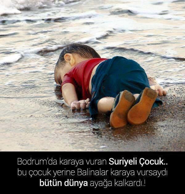 Suriyeli çocuk icin Sende icinden geceni yazar misin?