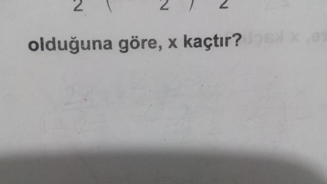 Şu denklemi cozemiyorum?