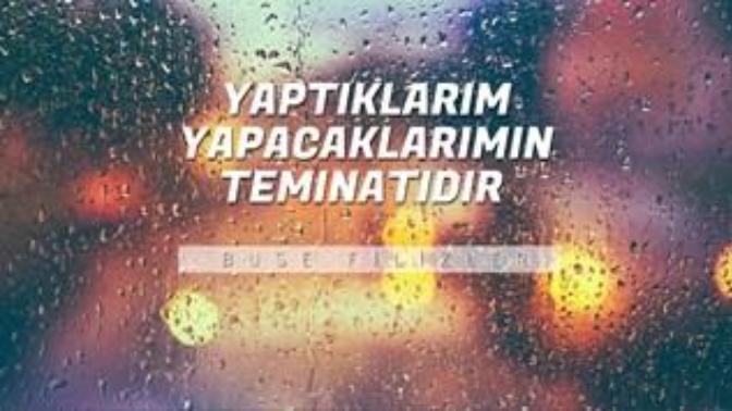"Yaptıklarım, yapacaklarımın teminatıdır." Sözünde demek istenen nedir?