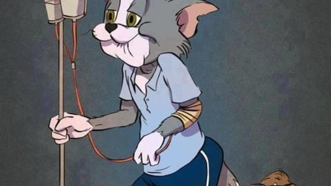 Tom ve Jerry ne hale gelmişler gördünüz mü?