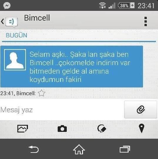 Bim bana attığı bu mesajla ne demek istedi şimdi?