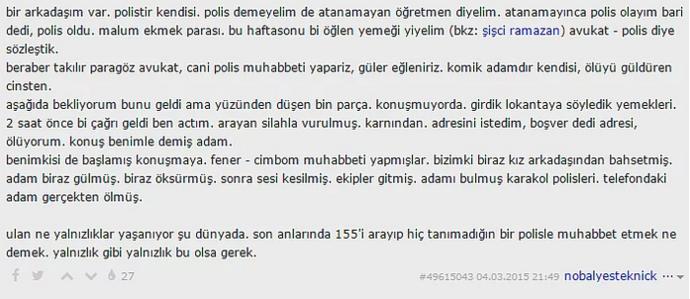 Sizleri Duygulandıracak Gerçek Yaşanmış En İyi Entry'ler?