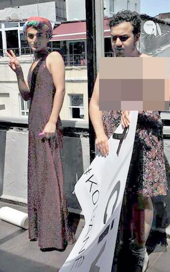 Etek Giyen pkk'lı Hevi LGBTİ'liler Meşruiyetlerini Hayvanlarla Öpüşerek Kutladılar! Gördünüz mü?