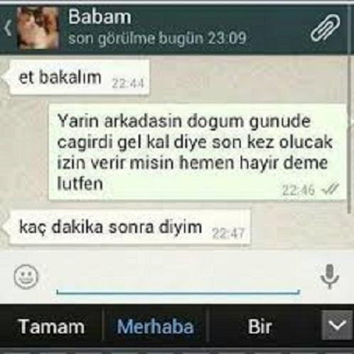 En komik Anne-Baba yazışmaları :D sizde böyle komik sohbetler yaşadınız mı :D?