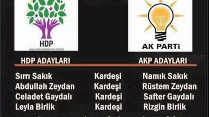 Akp/hdp ve akrabaları?