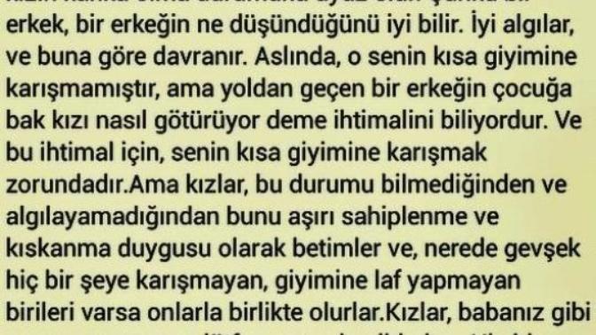 Gerçekten seven bir erkeğin düşüncesi bu mudur?