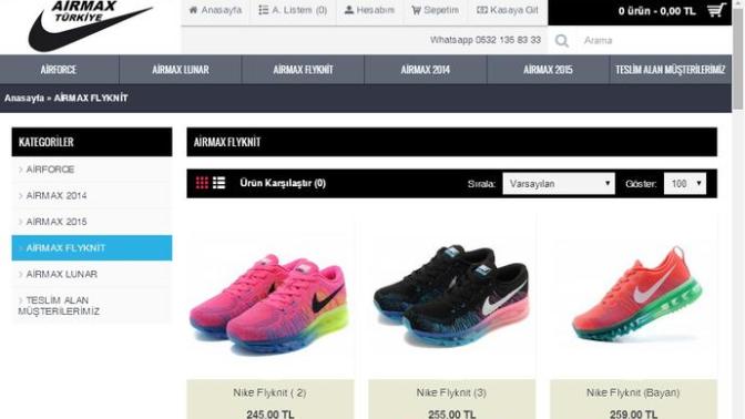Nike air max'in internette ucuz olması?
