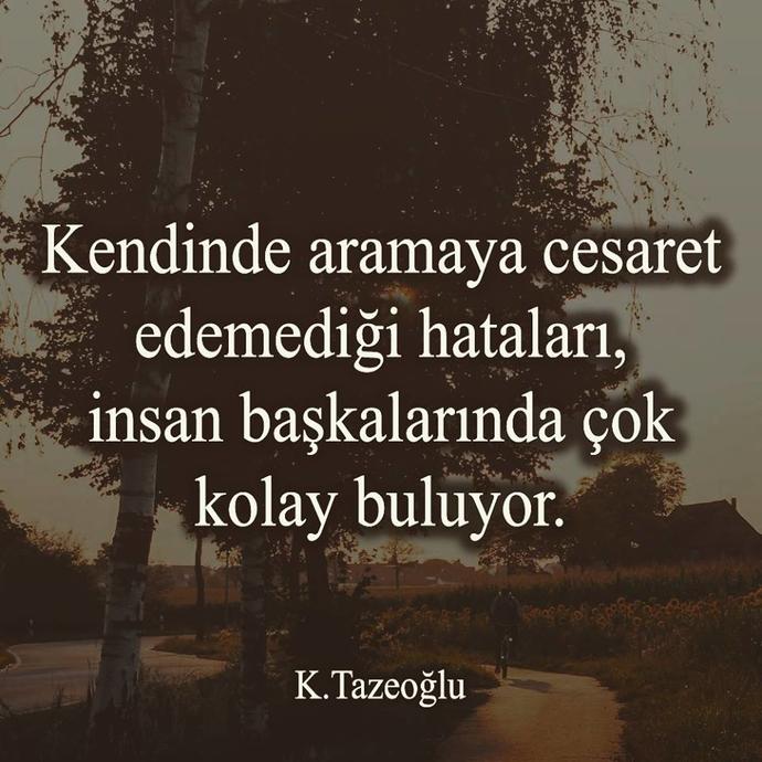Neden kendileri hata yapinca görmezler ama aynısını başkası yapınca acımasızca eleştirirler?
