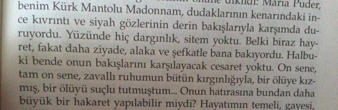 İçinizi burkacak bir kitap Kürk Mantolu Madonna?