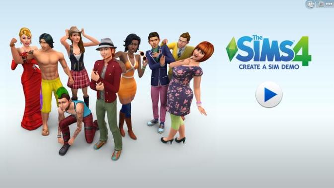 The sims 4 create a sim demo?