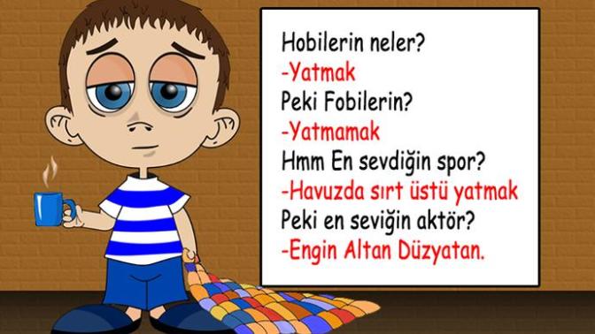 Yatmak. yatmak. yatmak ahahhah:D suanki ruh halım nasıl?