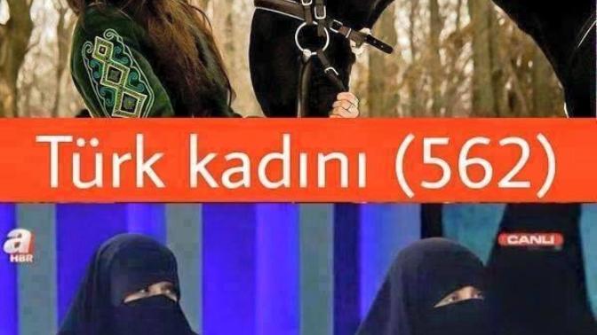 Türk kadınının Arap gibi çarşafa girmesi?