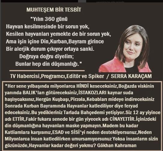 Kurban kesilmesin diyenlere cevabınız nedir? 