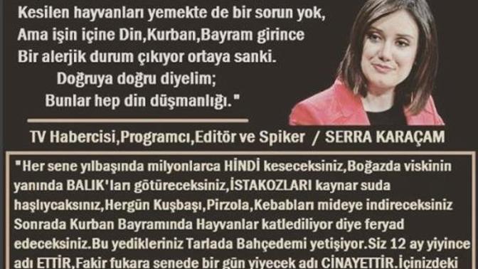 Kurban kesilmesin diyenlere cevabınız nedir?