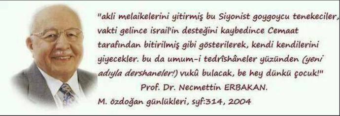 Akp li olup, necmetttin erbakanı seven veya onun fikirlerini savunan birileri var mı?