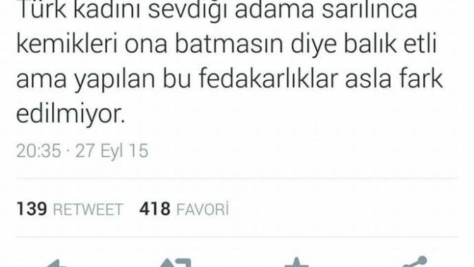 Türk kadınları neden hepp kilolu, balık etli?
