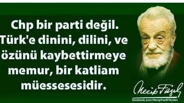 CHP ve Zihniyeti İstemiyoruz ?