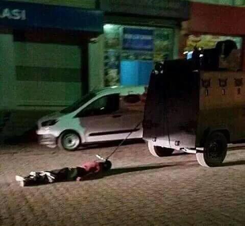 Sirnakda yerde sürüklenen ölü bedenin videosu ciki..Buda mi yalan?