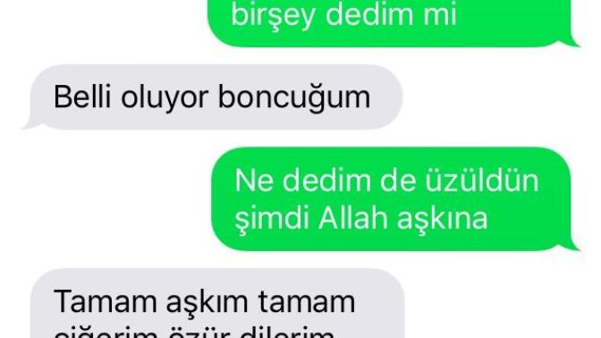 Sevgilimle tartıştık bana bunu Dedi?