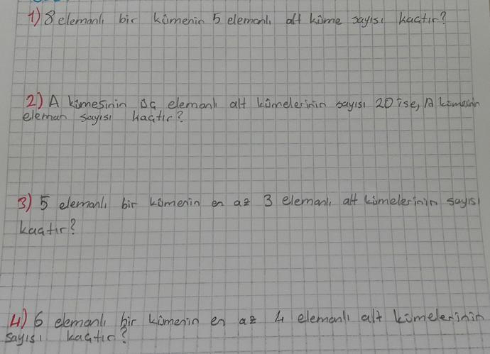 Matematiği iyi olanlar buraya?