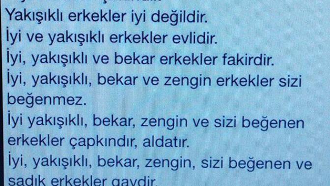 Kızlar gücenmek yok şimdiden. Erkekler kimler hangi kategori de?