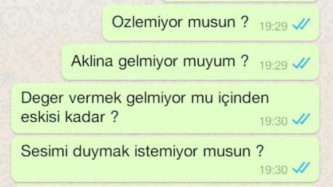 Boyle mesaj aldiniz sevdiginiz erkek/kizdan? ♡♡ (Resimli) ?