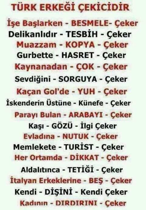 Türk erkeği ve özellikleri nedir sizce ?