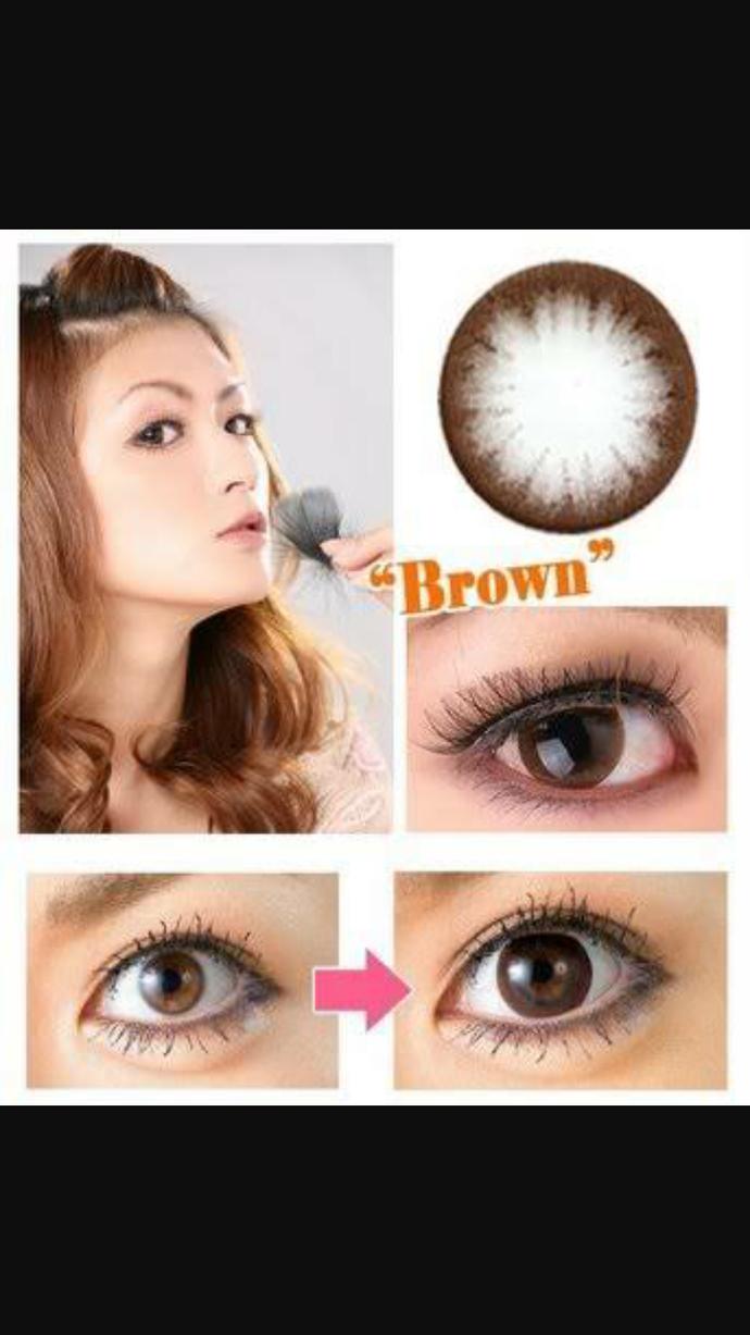 Kahverengi göze kahverengi Circle lens?(resimli,+1)?
