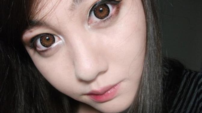 Kahverengi göze kahverengi Circle lens?(resimli,+1)?