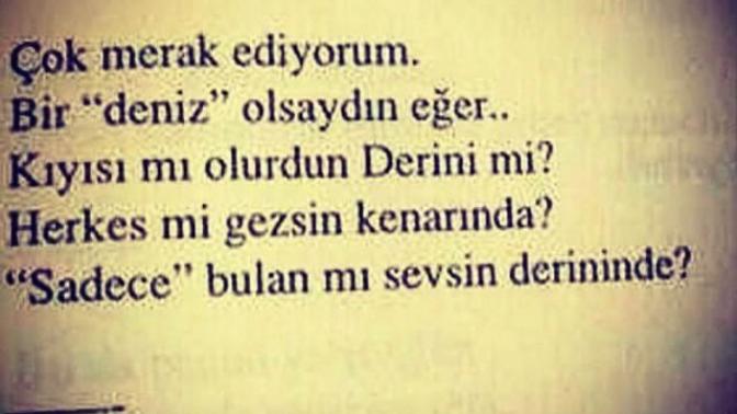 Sen; Deniz Misin? Liman MI?