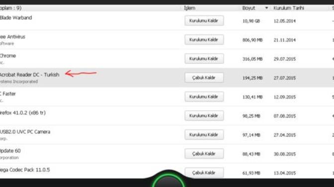 ADOBE ACROBAT READER DC - TÜRKİSH detay oku?