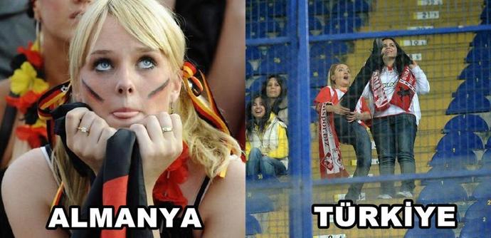 Alman kızları ve türk kızları farkı ALLAH için bakın?