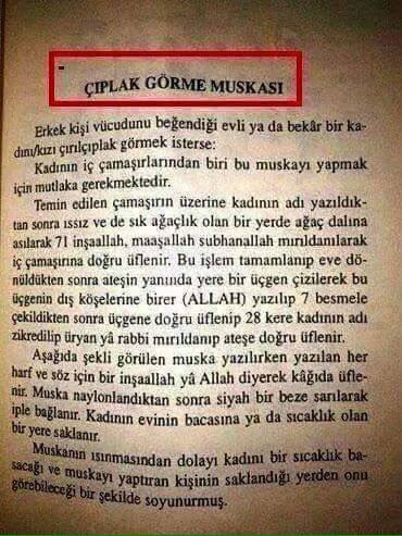 Siz hiç çıplak görme muskası yaptınız mı?