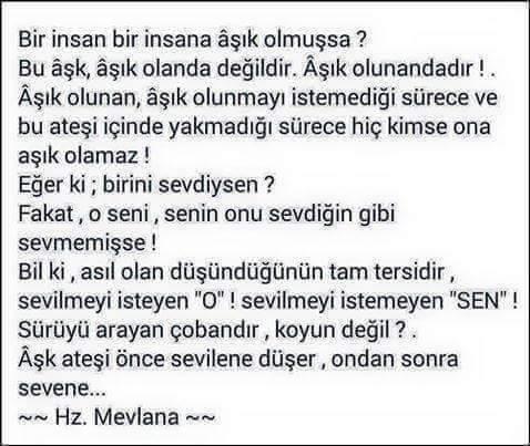 bir insan bir insana aşık olmuşsa bu aşk aşık olanda değil aşık olunandandır doğrumu sizce ?