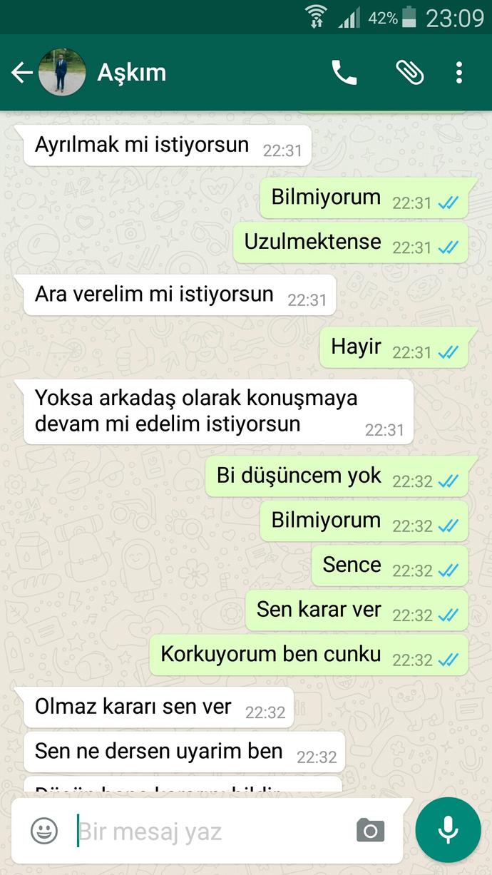 Ayrılmak istiyorum çünkü Ayrılmak istiyorum çünkü