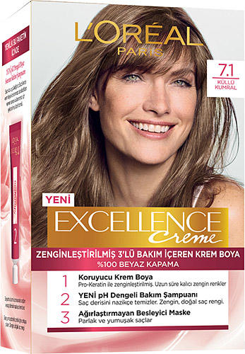 Loreal Excellence 7.1 küllü kumral kullananlar
