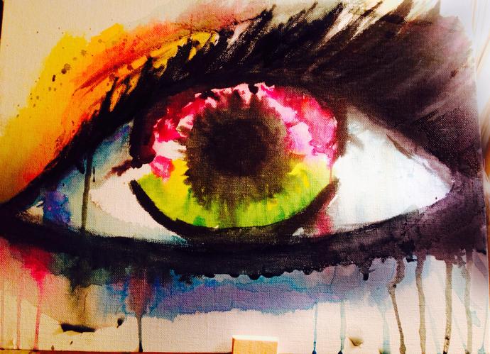Sulu boya çalışmam nasıl olmuş sizce 🎨🎨👀?