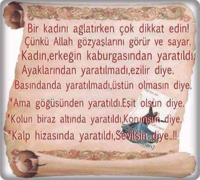 Kadınla Erkek Eşit midir sizce ?