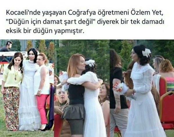 Kendi kendiyle evlenen memleketlimi gördünüzmüüüüüüüü siz :D :D ? Evlilik için damat şart mı ?