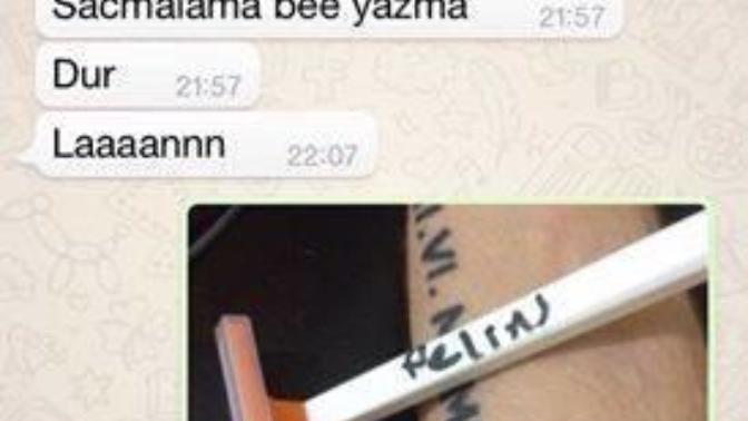 Siz hiç sevdiğinizin ismini kolunuza jiletle yazdınız mı (RESİMLİ)?